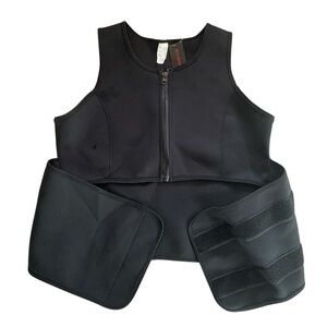 Be a queen sweat vest shaper size medium neoprene front zipper